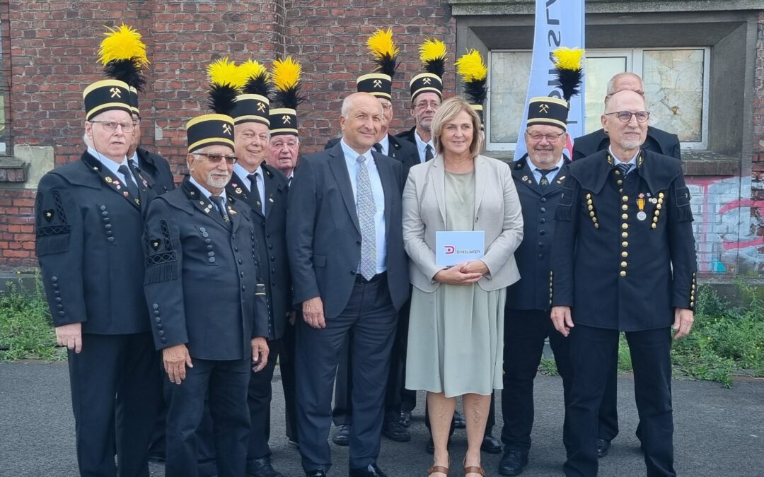 Aufschlagfest für den Förderturm Lohberg mit Bürgermeisterin Eislöffel