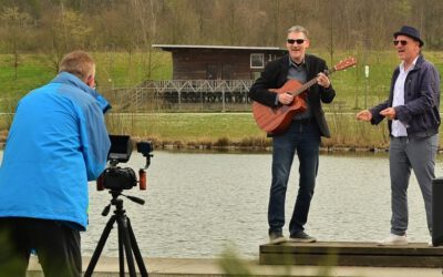 Musikvideodreh im Bergpark