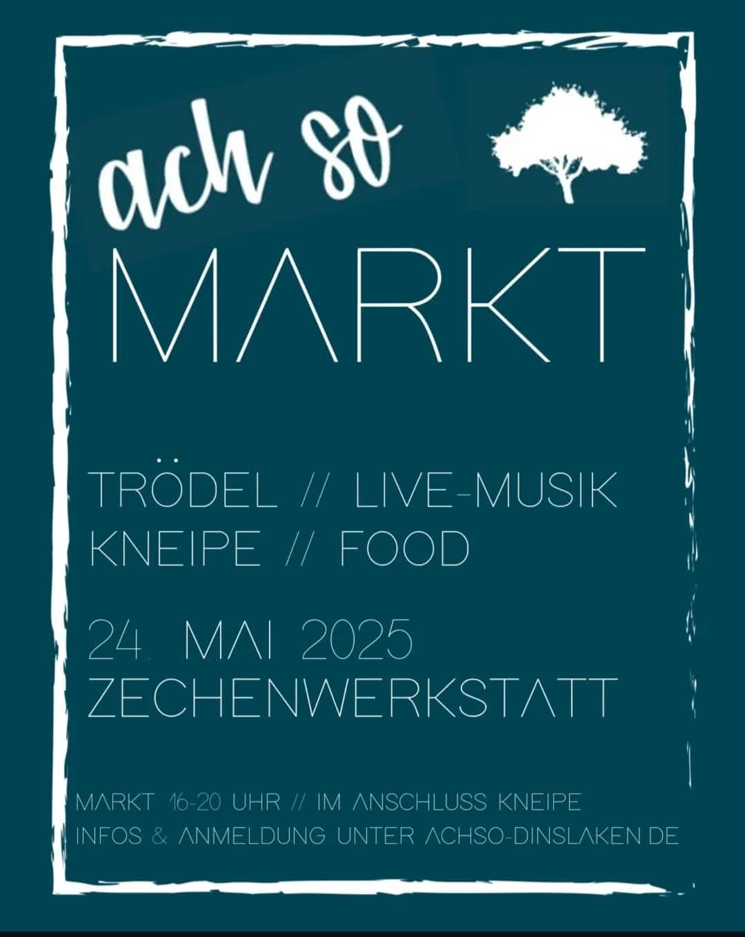 ach so Markt am 24. Mai in der Zechenwerkstatt Poster