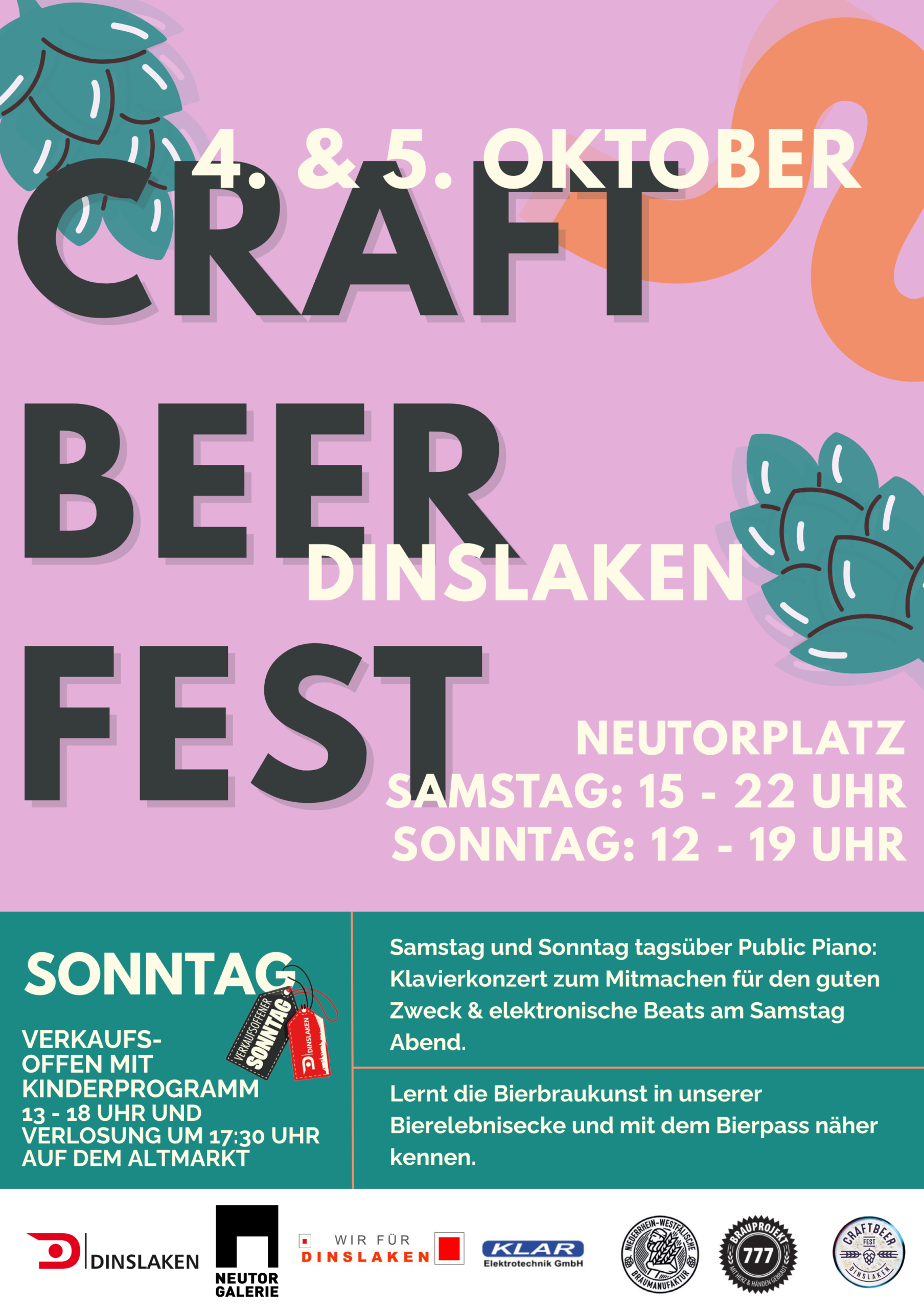 Event-Tipp: Craft Beer Fest, Tulpenmarkt & verkaufsoffener Sonntag