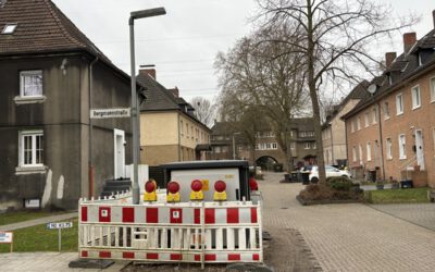 Lange Bauarbeiten auf der Koks- und Bergmannstraße