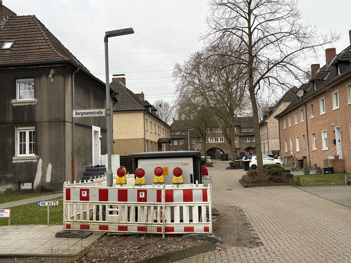 Bauarbeiten erreichen die Steinstraße