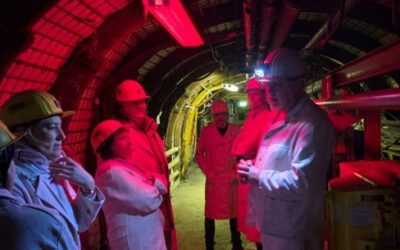 Echte Maschinen, echter Lärm – Ausflug zum Trainingsbergwerk