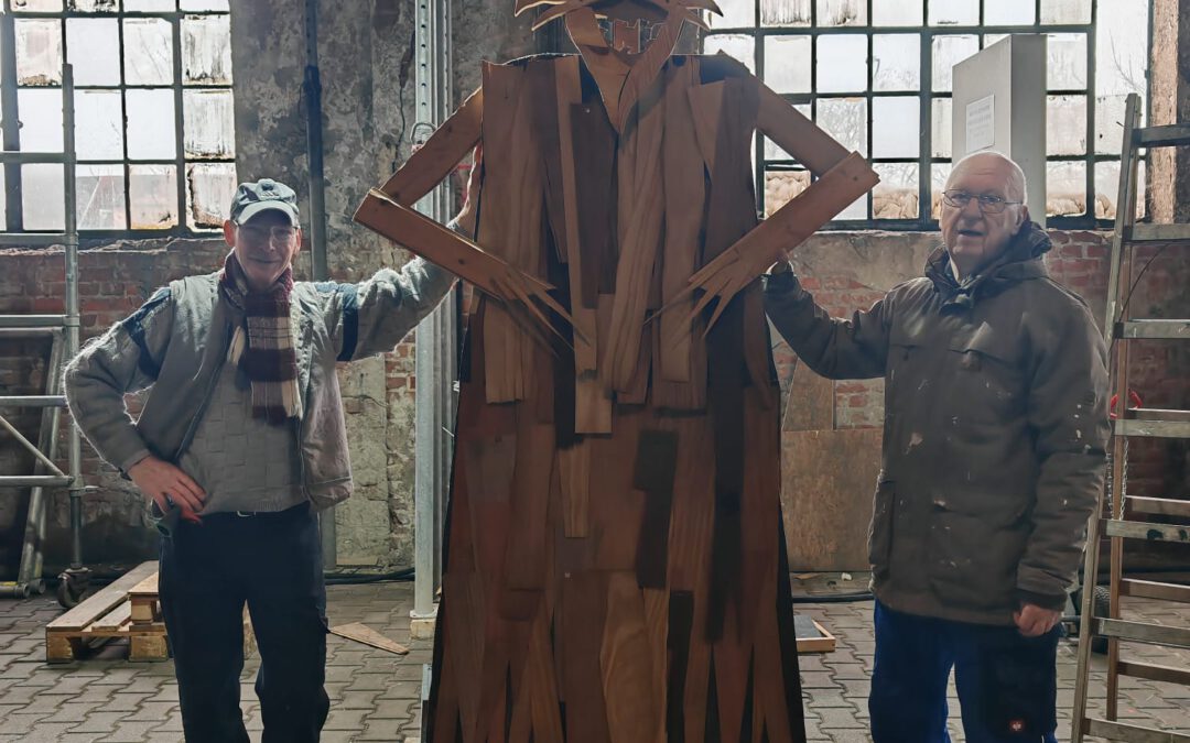 Mottek vertreibt den Wintergeist aus der Zechenwerkstatt Lohberg