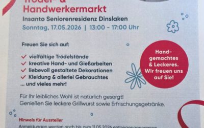 Trödel- und Handwerkermarkt in der Insanto Seniorenresidenz am 17. Mai