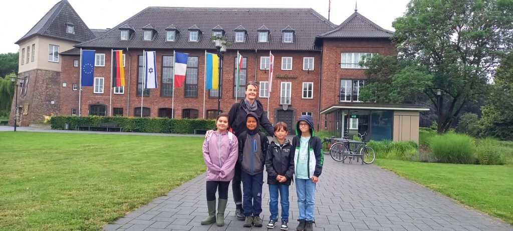 Kinder der GGs Lohberg beim Worksop des Blauen Klassenzimmers