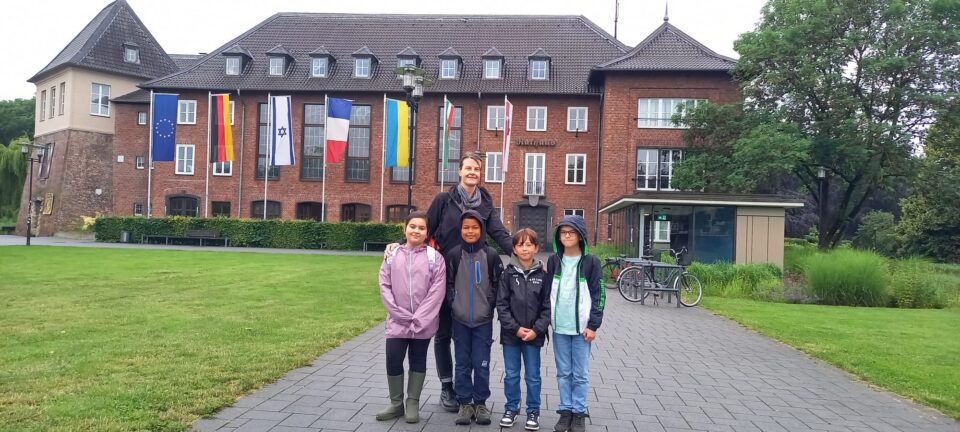 Kinder der GGs Lohberg beim Worksop des Blauen Klassenzimmers