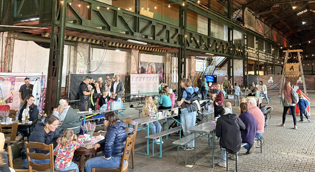 Fröhlicher Kindertag in der Zechenwerkstatt