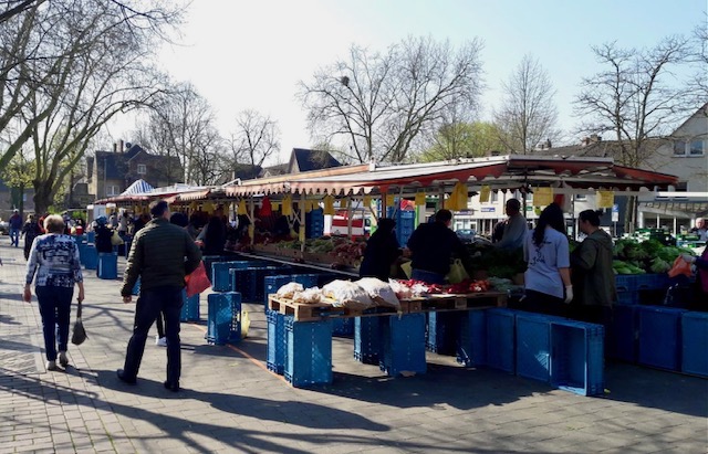 Marktgespräch mit Bürgermeister und Landrat
