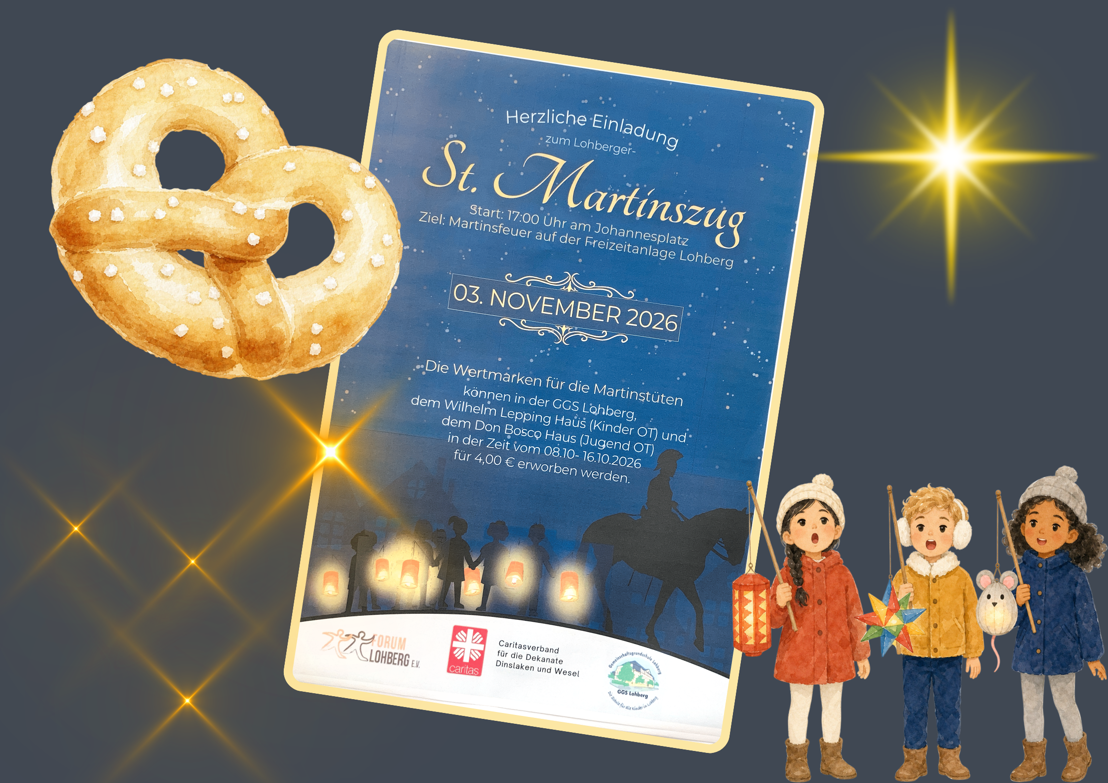 St. Martinszug in Lohberg: Jetzt schnell noch Wertmarken sichern