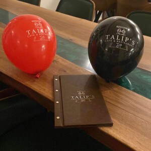 Die Speisekarte ist schon gedruckt